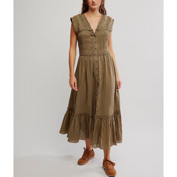 Free People Dresses & Skirts - FREE PEOPLE Desert Dazed Midi Dress / Caiman